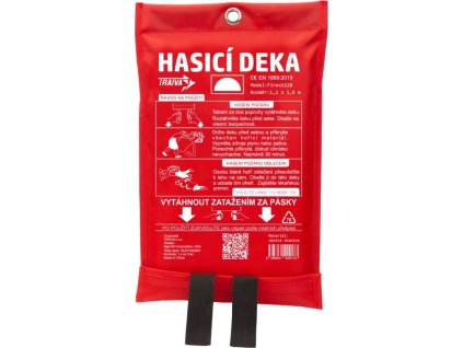 Hasicí deka Firex S11 a S128 (Verze S128, rozměr: 1,2 x 1,8 m, měkký obal - červená, Kód: 10720)