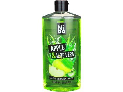 nibo sampon jablko a aloe vera pro suche a poskozene vlasy 500 ml