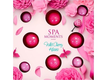 spa monents set sumivych kouli do koupele cherry 4x30g 4x20g