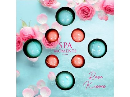 spa monents set sumivych kouli do koupele rose 4x30g 4x20g
