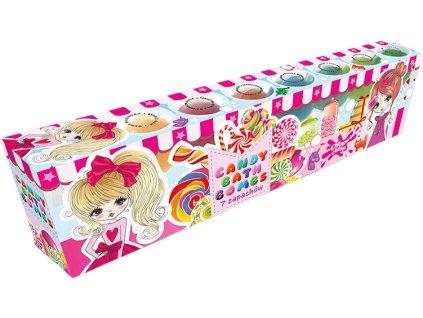 set sumivych kouli do koupele 7 vuni candy 7x50 g