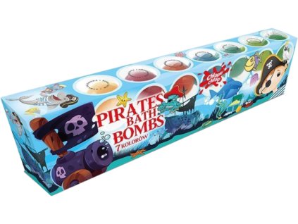 set sumivych kouli do koupele pirati 7 vuni 7x50 g