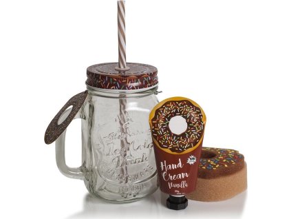 pokhara set sklenice vanilka krem na ruce houba