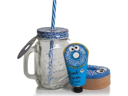 pokhara set sklenice kokos krem na ruce houba