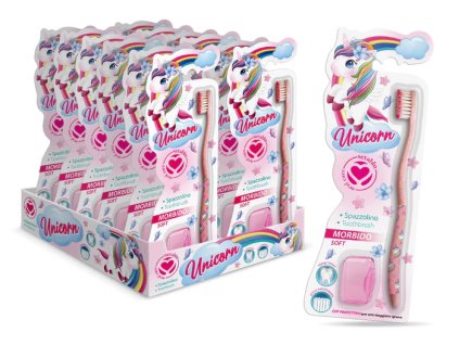 spazzolino detsky kartacek unicorn s krytkou soft