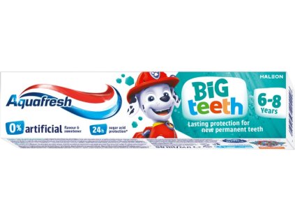 aquafresh paw patrol detska zubni pasta 6 8 let veku 50 ml