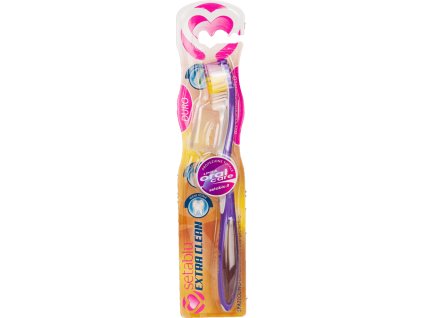 Spazzolino zubní kartáček s krytkou EXTRA CLEAN TVRDÝ