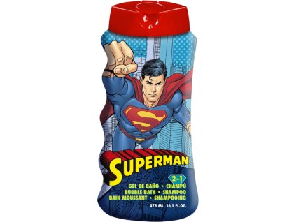 superman 2v1 sampon a pena do koupele 475 ml