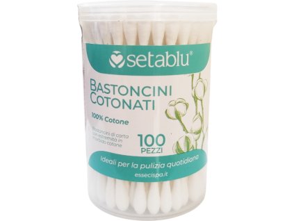 setablu vatove tycinky 100 ks v doze bavlna