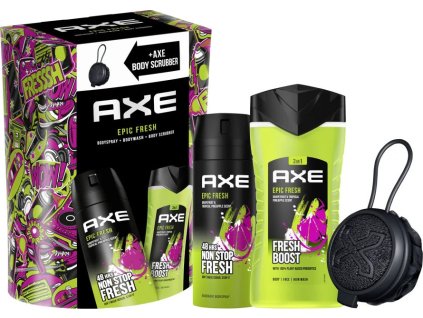 axe kazeta epic fresh s myci houbou deodorant 150 ml sprchovy gel 3v1 250 ml