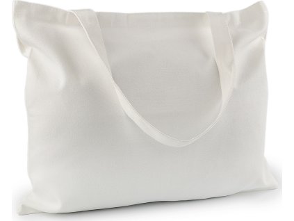 Textilní taška bavlněná k domalování / dozdobení 47x38 cm (Balení 1 ks, Varianta 1 bílá přírodní)