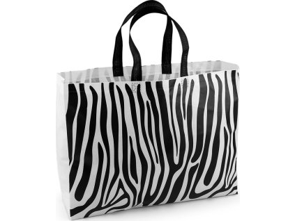 Taška z laminované netkané textilie 42x32 cm (Balení 1 ks, Varianta 1 bílá černá)