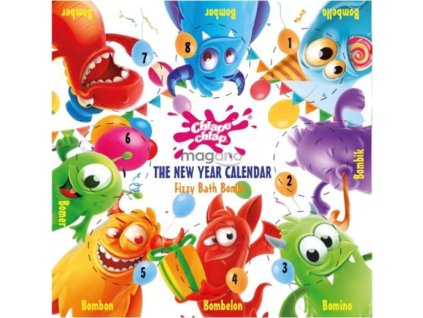 silvestrovsky kalendar s priserkami v sumivych koulich 8x50 g