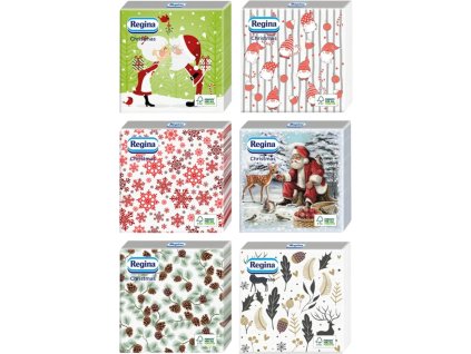ubrousky vanocni regina 33x33 cm 20 ks mix motivu