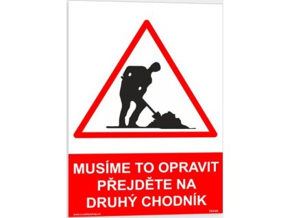 Musíme to opravit přejděte na druhý chodník (Verze Samolepka 148 x 210 mm (A5) tl. 0.1 mm - Kód: 09364)