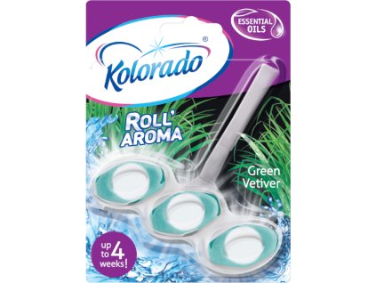 kolorado roll aroma three phase toilet block green vetiver 51 g