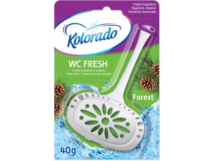 kolorado wc fresh toilet block in basket forest scent 40 g