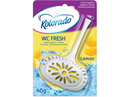 kolorado wc fresh toilet block in basket lemon scent 40 g