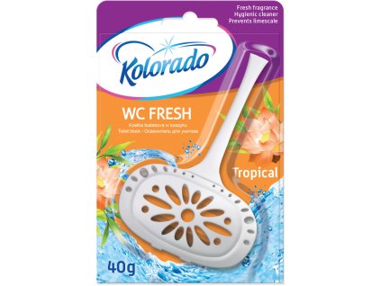 kolorado wc fresh toilet block in basket tropical scent 40 g