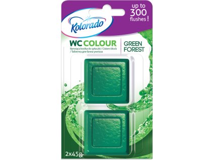 kolorado wc colour toilet block green 2 pcs