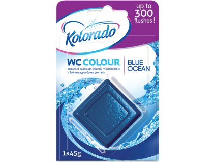 kolorado wc colour toilet block blue 1 pcs