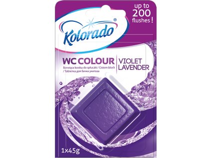 kolorado wc colour toilet block lavender 1 pcs