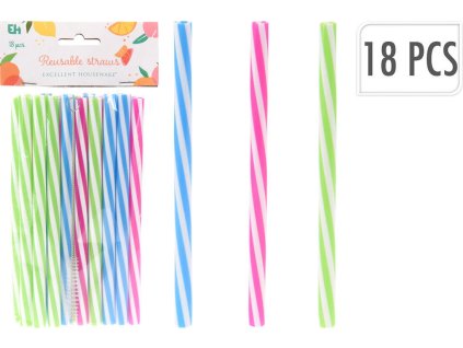 brčka 10x180mm, pro opak.použití, PH mix barev (18ks)+kartáček