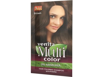 multi color barvici sampon na vlasy 417 hnedy 40 g