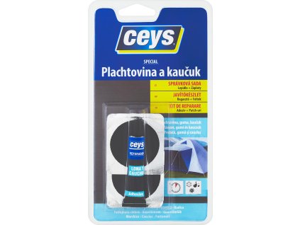 Lepidlo CEYS plachtovina a kaučuk 7ml + 4 záplaty