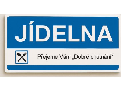Jídelna - dobrou chuť (Verze Samolepka 190 x 90 mm tl. 0.1 mm - Kód: 10898)