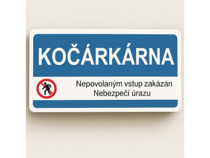 Kočárkárna (Verze Samolepka 190 x 90 mm tl. 0.1 mm - Kód: 10902)