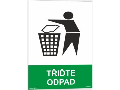 Třiďte odpad (Verze Plast 210 x 297 mm (A4) tl. 0.5 mm - Kód: 09086)