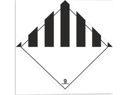 Jiné nebezpečné látky a předměty Značení ADR (Verze Samolepka 100 x 100 mm tl. 0.1 mm - Kód: 02950)