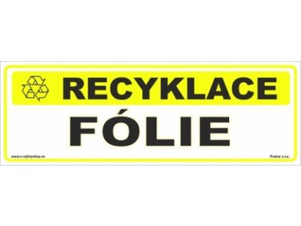 Recyklace  Fólie (Verze Samolepka 290 x 100 mm tl. 0.1 mm - Kód: 14108)