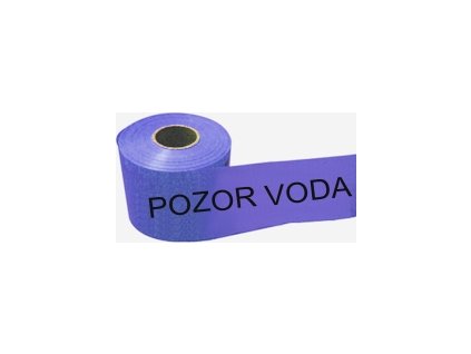 Fólie do výkopu - POZOR VODA (Verze 300 mm x 100 m - Kód: 13178)