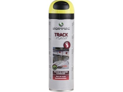 Značkovací fluorescenční sprej TrackMarker Soppec (Verze ŽLUTÝ, 500 ml -   x   - Kód: 10401)