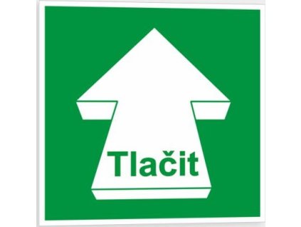 Tlačit (Verze Samolepka 100 x 100 mm tl. 0.4 mm - fotoluminiscenční - Kód: 00060)
