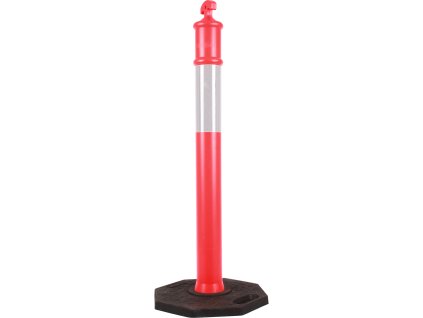 Ohraničovací mobilní sloupek Dopravní sloupek – reflexní (Verze Sloupek - Výška: 115 cm - Průměr: 10 cm - Kód: 13344)