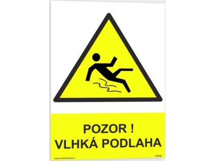 Pozor vlhká podlaha