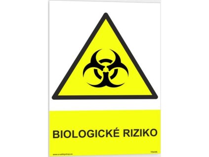 Biologické riziko (Verze Hliník 148 x 210 mm (A5) tl. 2 mm - Kód: 00213)