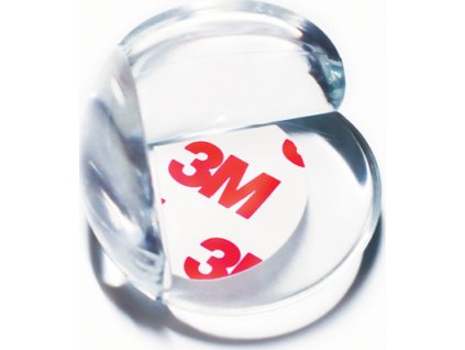 Ochrana rohů stolů a ostrých hran předmětů silikonová průhledná 4ks GK4 (Verze Kód: 18267)