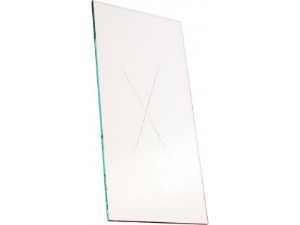 Náhradní sklíčko do požární krabičky V, 2mm + křížek, 58 x 120 mm (Varianty Náhradní sklíčko do požární krabičky V, 2mm + křížek, 58 x 120 mm, Kód: 25563)