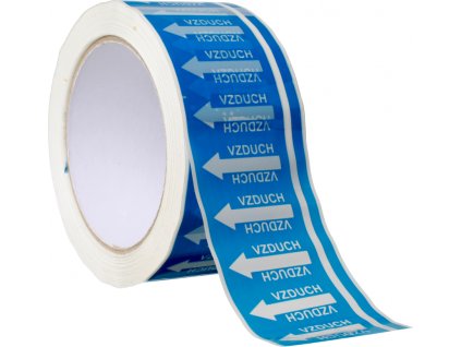 Páska na značení potrubí Tramark - vzduch, , 3470 šipek (Varianty Páska na značení potrubí - vzduch (50 mm x 66m tl.0.05 mm) kód:  24704)