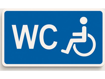 WC pro invalidy (Verze Samolepka 190 x 90 mm tl. 0.1 mm - Kód: 03085)