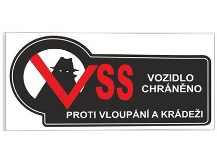 Chráněno proti krádeži (Verze Samolepka inverzní 100 x 40 mm tl. 0.1 mm - Kód: 03028)