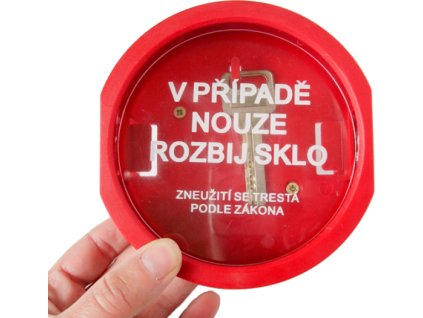 Požární krabička na klíč - plastová kulatá (Verze krabička na klíč - Kód: 10829)