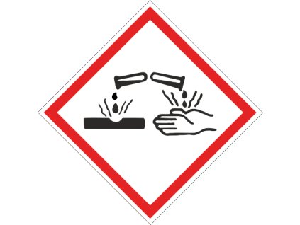 KOROZIVNÍ - Symbol CLP (GHS) 05