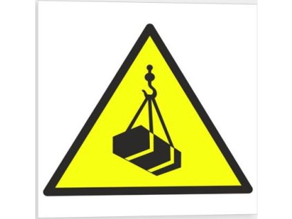 Nebezpečí pádu břemene - symbol (Verze Samolepka 210 x 210 mm tl. 0.1 mm - Kód: 03235)