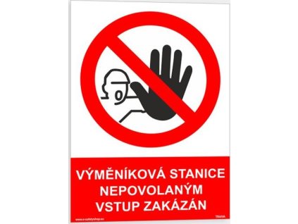 Výměníková stanice nepovolaným vstup zakázán