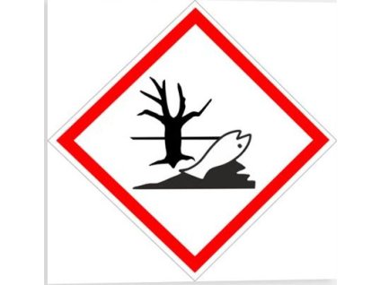 NEBEZPEČNÉ PRO ŽIVOTNÍ PROSTŘEDÍ - Symbol CLP (GHS) 09 (Verze Samolepka 26 x 26 mm tl. 0.1 mm - arch 77 ks - Kód: 04533)